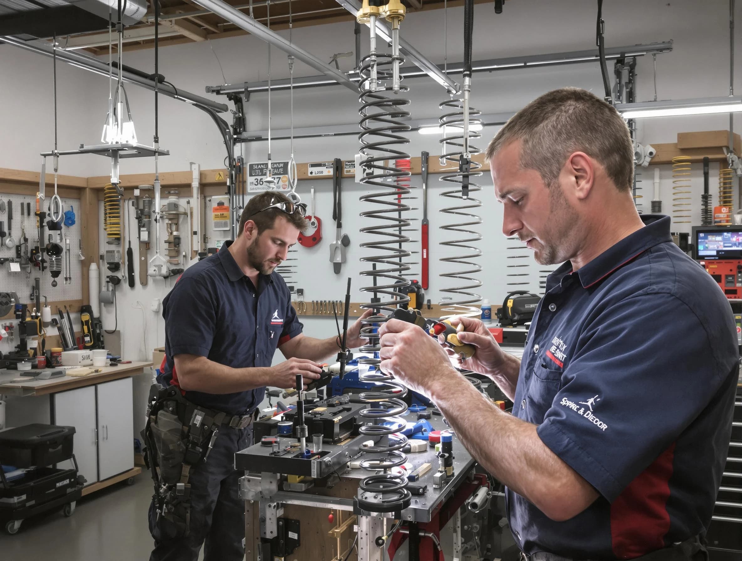 Garage door spring repair service by Arcadia Garage Door Repair in Arcadia