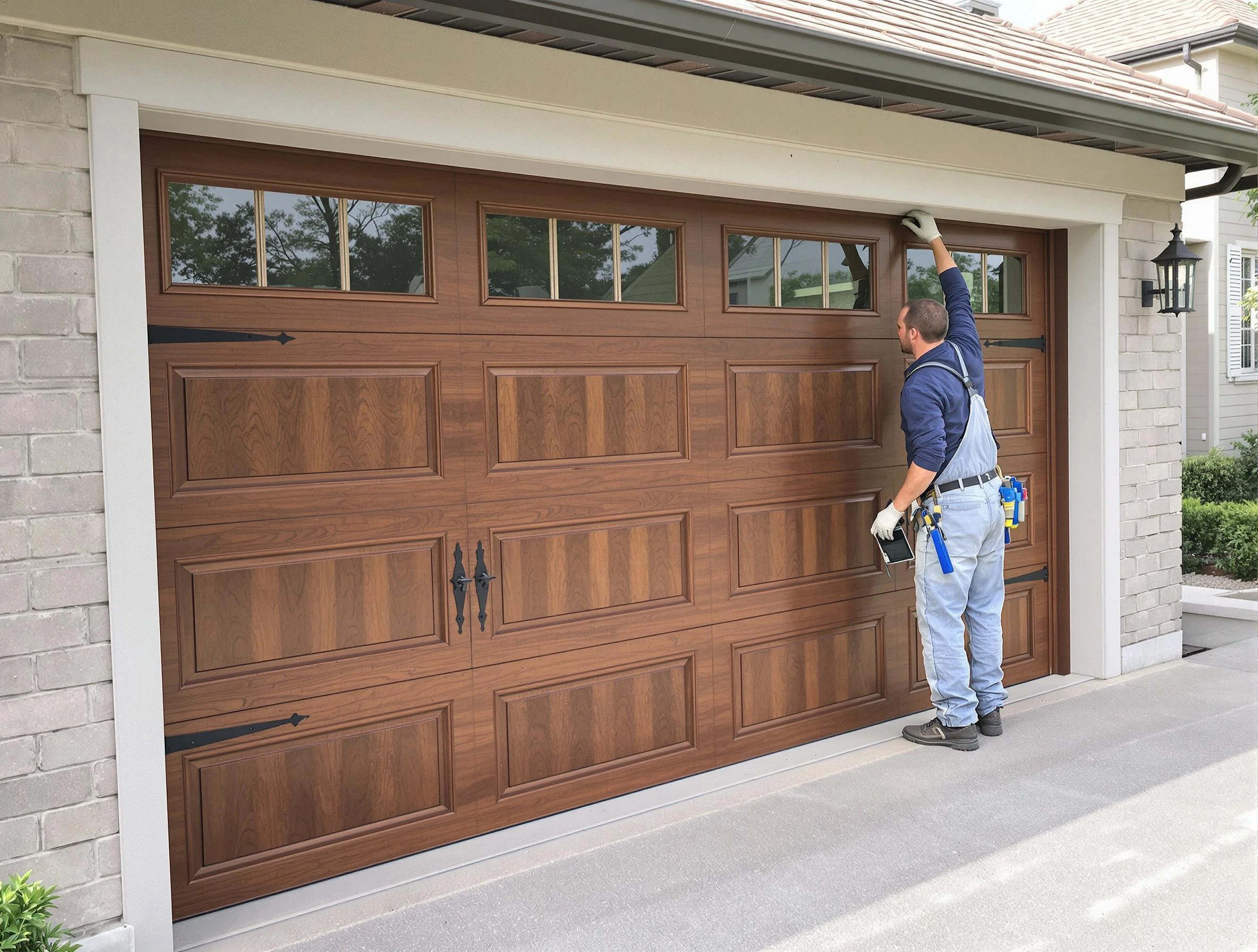 Custom garage door showcase by Arcadia Garage Door Repair in Arcadia