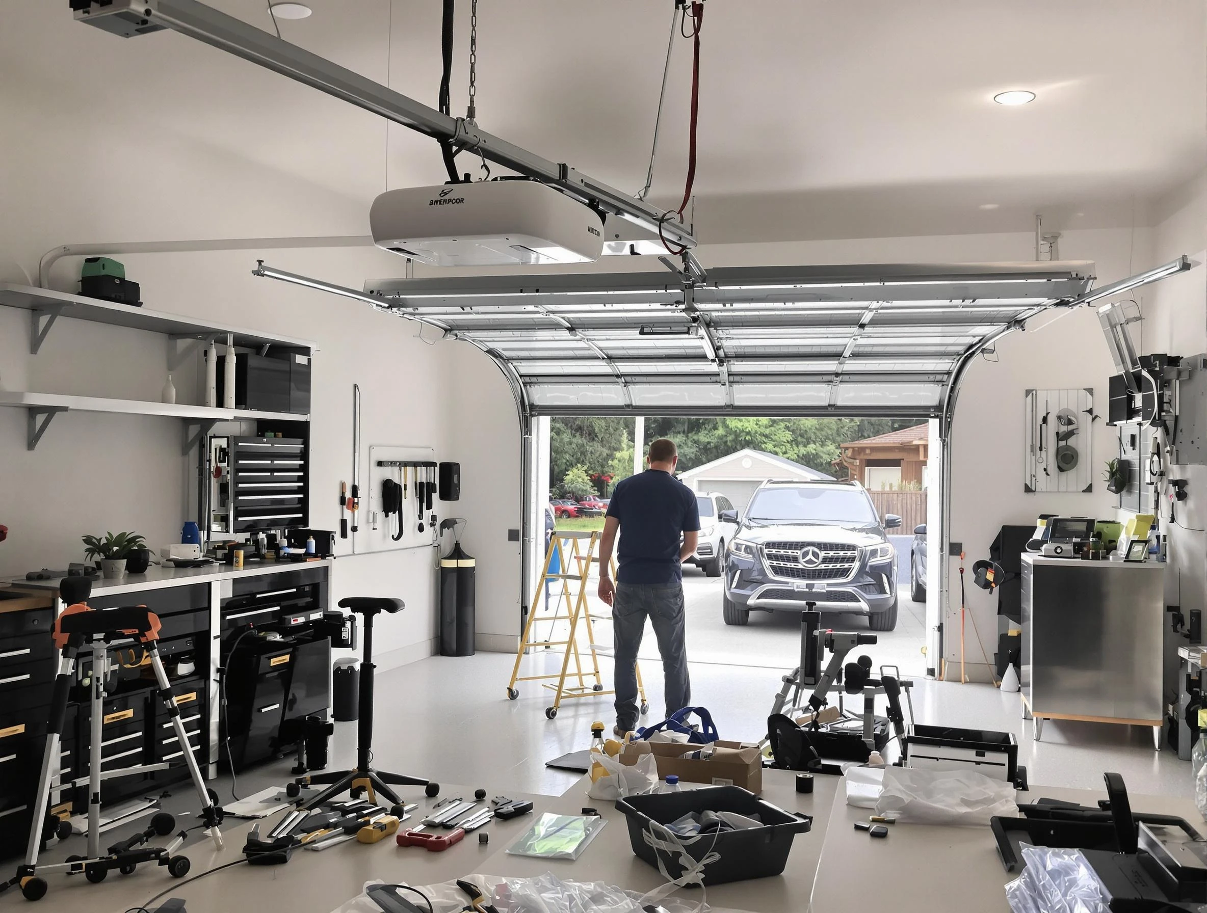 Garage door opener installation by Arcadia Garage Door Repair in Arcadia